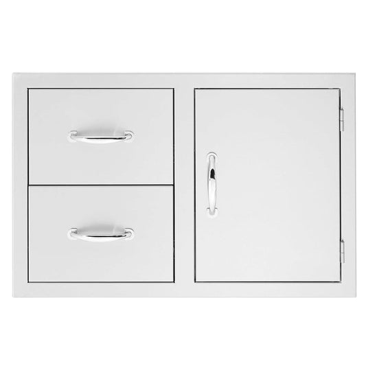 TruFlame - 30" 2-Drawer & Access Door Combo | TF-DC2-30