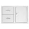 TruFlame - 30" 2-Drawer & Access Door Combo | TF-DC2-30