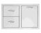TruFlame - 33" 2-Drawer & Vented LP Tank Pullout Drawer Combo | TF-DC2-33LP