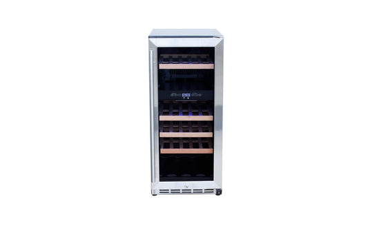 TruFlame - 15" Outdoor Rated Dual Zone Wine Cooler | AMD-RFR-15WD