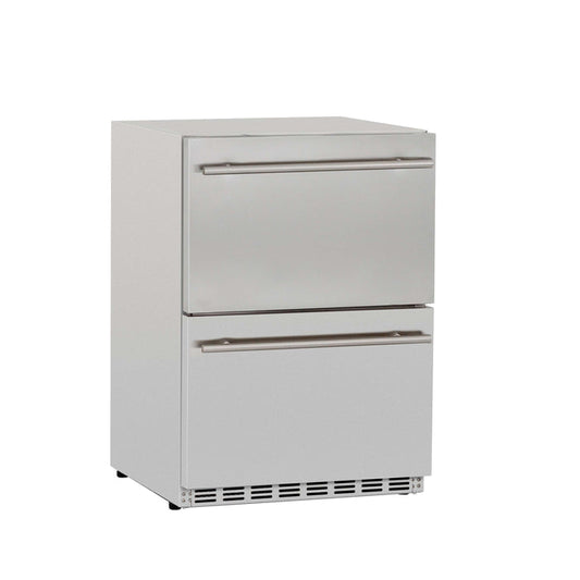 TruFlame - 24" 5.3C Deluxe Outdoor Rated 2-Drawer Fridge | AMD-RFR-24D-R-A