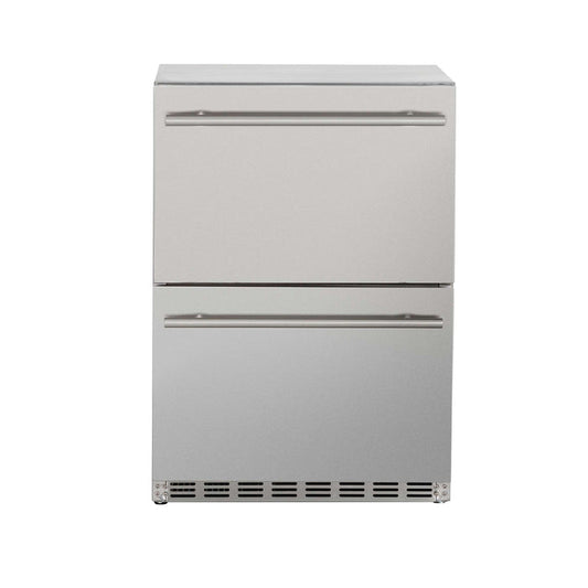 TruFlame - 24" 5.3C Deluxe Outdoor Rated 2-Drawer Fridge | AMD-RFR-24D-R-A