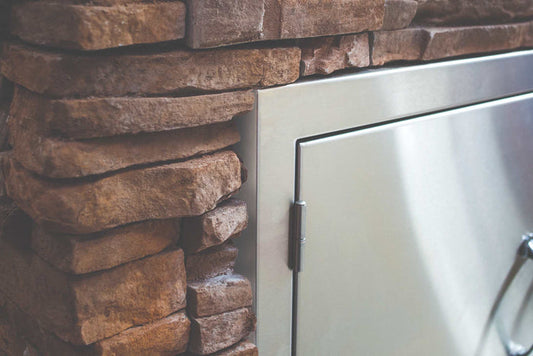 TruFlame - 17" Vertical 2-Drawer & Paper Towel Holder Combo Masonry | TF-TDC-17M