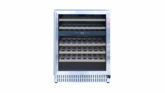 TruFlame - 24" Outdoor Rated Dual Zone Wine Cooler | TF-RFR-24WD