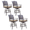 Darlee - Nassau Patio Swivel Bar Stool with Cushion (Set of 4) - DL13-7-4