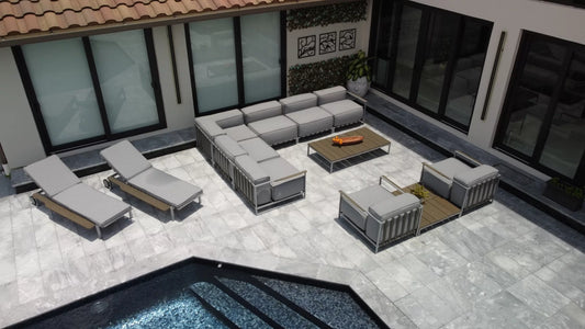 OUTSY - Sunrise Collection, 10-piece Outdoor Set, Extra Deep Seating - 0ASUN-10SET