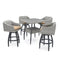 RST Brands - Cannes™ 5 Piece Sunbrella® Outdoor Barstool Set | OP-PEBST5-CNS