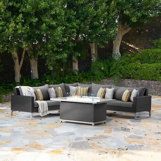 RST Brands - Milo™ Espresso 6 Piece Fire Sectional | OP-PESS6MFT-MILO-E