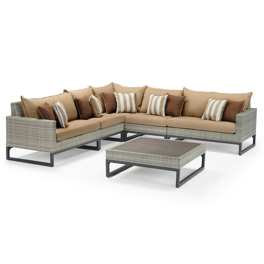 RST Brands - Milo™ Gray 6 Piece Sectional | OP-PESS6-MILO-G