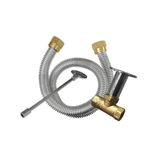 Firegear - 24 inch Pro Series Brass Gas Fire Pit H Burner Kit - FG-PSBR-H24-NGK