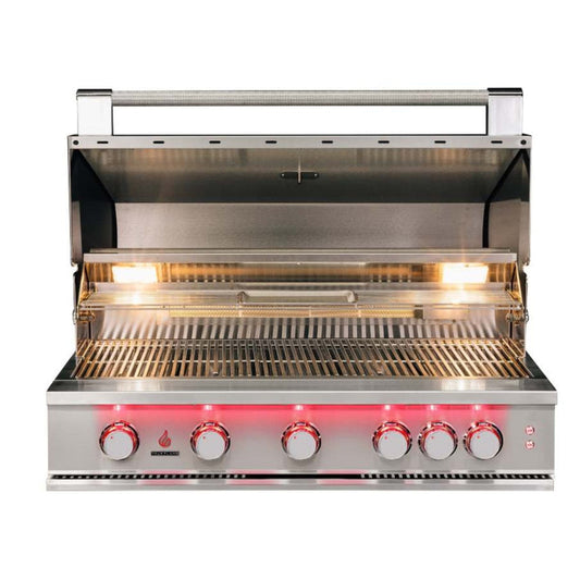 TruFlame - 40" 5 Burner Gas Grill - Liquid Propane | Natural Gas | TF40