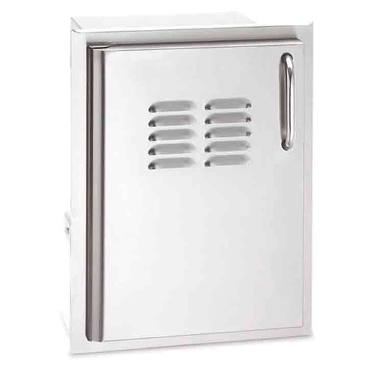 American Outdoor Grill - 14 Inch Single Access Door With Tank Tray And Louvers – Vertical – Right, 20-14-SSDRV