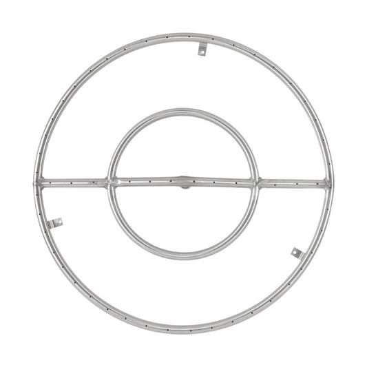The Outdoor Plus - 5" Round Stainless Steel Burner - OPT-158-5