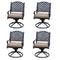 Darlee - Nassau Patio Swivel Rocker Chair with Cushion (Set of 4) - DL13-5-4