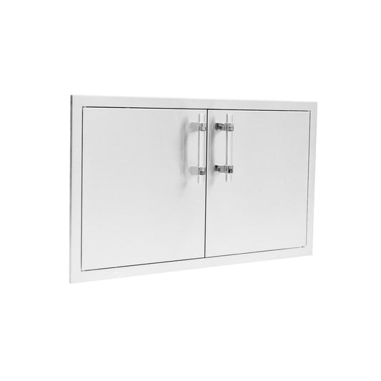 American Made Grills - 36-Inch Double Access Door w/ Encore & Muscle Handles | SSDD-36AMG