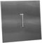 Firegear - Square, 22.25", Stainless Steel Burner Cover with Brushed Finish - LID-20S