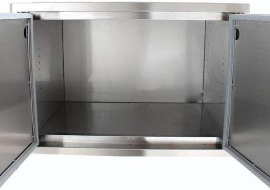 Blaze 32-Inch Sealed Stainless Steel Dry Storage Pantry With Shelf - BLZ-DRY-STG2-SC