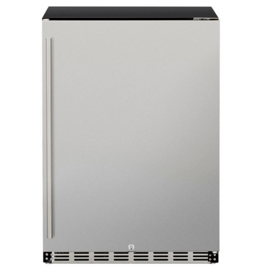 TruFlame - 24" 5.3c Outdoor Rated Fridge Left to Right Opening | AMD-RFR-24S-A