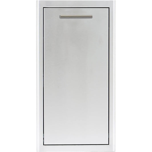 Blaze 13-Inch Narrow Roll-Out Stainless Steel Trash Bin - BLZ-TRNW-DRW-H