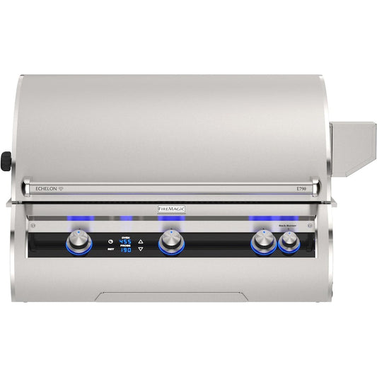 Fire Magic - Echelon Diamond E790i 36-Inch Built-In Natural Gas / Propane Gas Grill w/ Rotisserie & Digital Thermometer -E790i-9E1