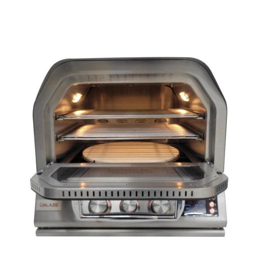 Blaze - 26-Inch Built-In Outdoor Pizza Oven W/ Rotisserie - Propane/Natural Gas | BLZ-26-PZOVN-XX