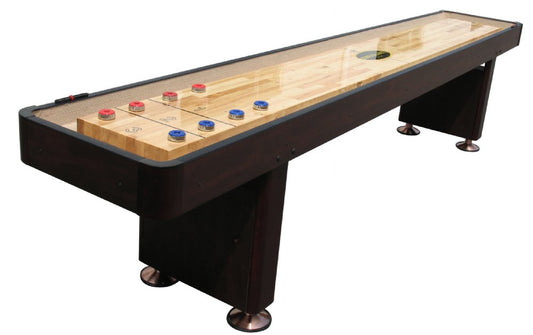 "The Standard" 12 foot Shuffleboard Table in Espresso | Shuf12E