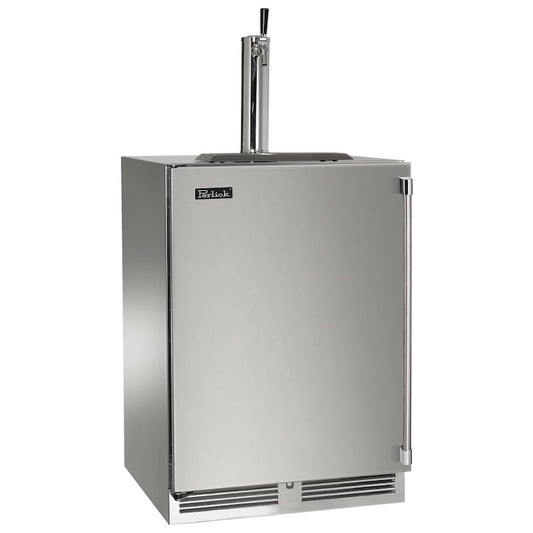 Perlick - 24" C-Series Outdoor Beer Dispenser - Single Tap with stainless steel solid door, - HC24TO-4-1