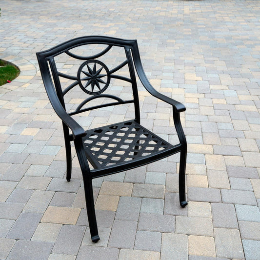 Darlee - Ten Star Stacking Patio Dining Chair with Cushion (Set of 4) - DL503-1-4