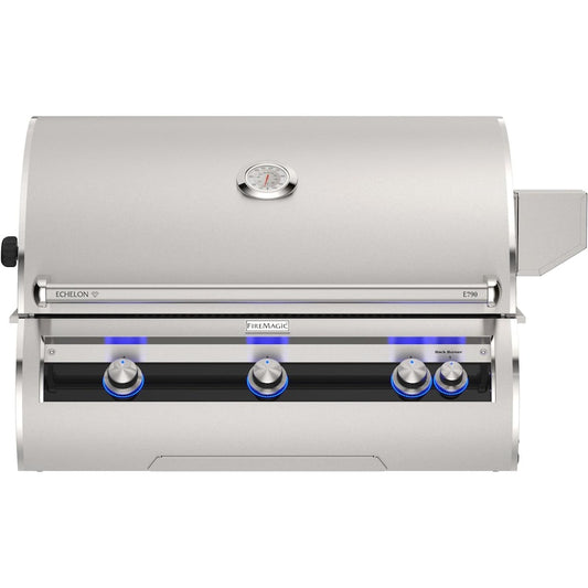 Fire Magic - Echelon Diamond E790i 36-Inch Built-In Natural Gas Grill w/ Rotisserie & Analog Thermometer - E790i-9EA