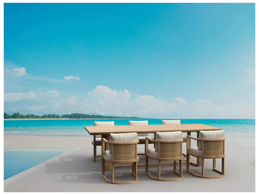 Anderson Teak - 7-pc Junus Outdoor Dining Set - SET-223