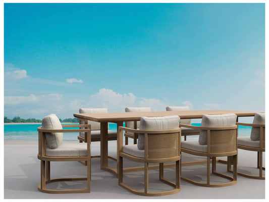 Anderson Teak - 7-pc Junus Outdoor Dining Set - SET-223