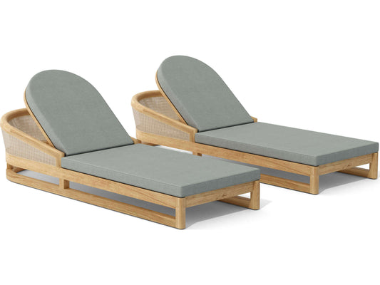 Anderson Teak - 2-pc Catania Outdoor Lounger - SET-339