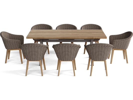 Anderson Teak - 9-pc Alura Padua Outdoor Dining Set - SET-39B