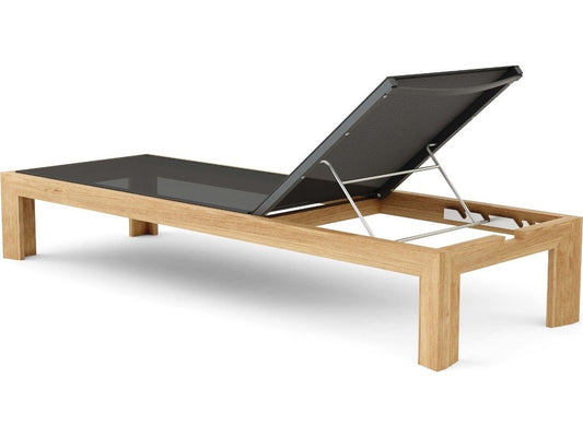 Anderson Teak - Smyrna Natural Sling Outdoor Chaise Lounger - SL-859