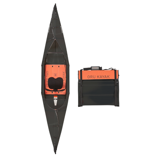 Oru - Beach LT Folding Kayak - 12'1" Length, 25 Lbs Weight - Black Edition