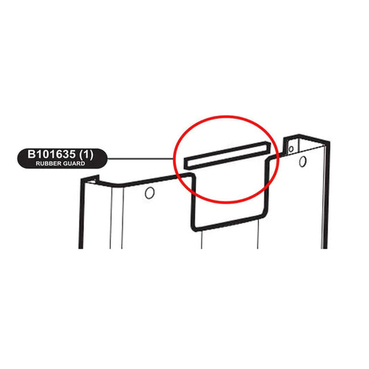 Broilmaster - Channel Edge Protector for PCB1, DCB1 - B101635