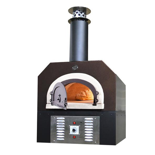 Chicago Brick Oven - 750 Hybrid NAT Gas Countertop (Commercial) | Dual Fuel (Gas and Wood) With Skirt
