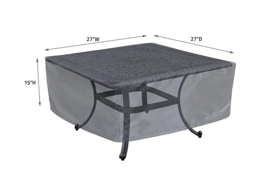 Shield - Occasional Table Square/Round 24-26 - 27''Wx27''Dx15''H - Mercury - COV-M922