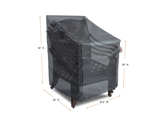 Shield - Barstool/Stacked Dining Chairs Cover - 25.5" W x 28" D x 29''/42" H - COV-MC11