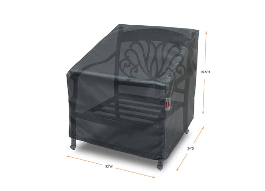 Shield - Club Large High Back Cover - 32"W x 34"D x 39.5"H - Mercury - COV-MC21H