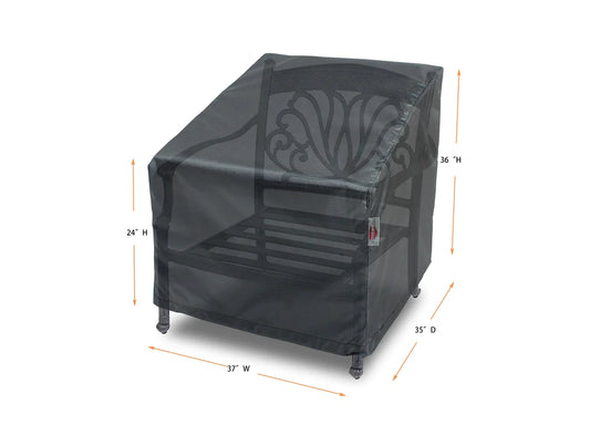 Shield - Club Large Cover - 37" W x 35" D x 24''/36" H - Mercury - COV-MC21W