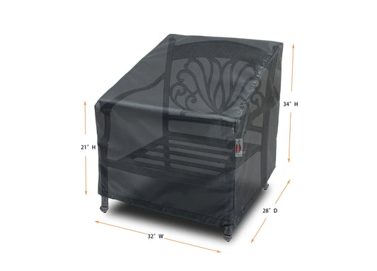 Shield - Club Small Cover - 32" W x 28" D x 21''/34" H - Mercury - COV-MC21