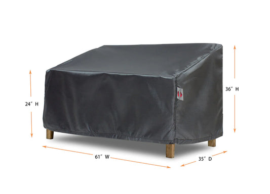 Shield - Love Seat Cover Large - 61"W x 35"D x 24"/36"H Gold - COV-GC22W