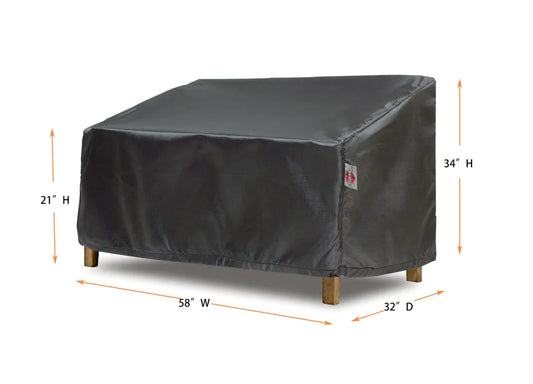 Shield - Lounge Cover Rectangle - 77"W x 30"D x 16.5''/22.5"/32''H Gold - COV-GOL77