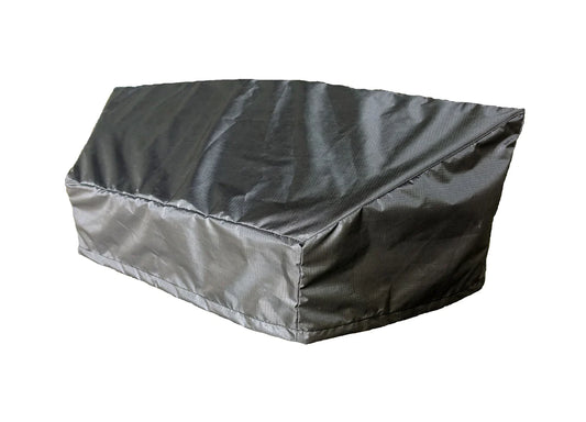 Shield - Circular Wicker Sofa Cover - 89''/45''Lx36''Dx38''H - Mercury - COV-MC302