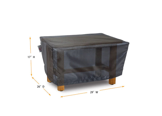 Shield - Ottoman Cover Rectangle - 29" W x 26" D x 17" H Gold - COV-GOO