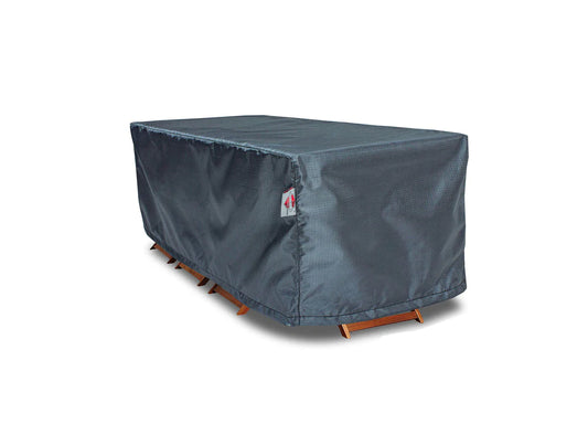 Shield - Large Rectangle Dining Table Chairs Cover - 120" W x 78" D x32" H - Mercury - COV-MT12078