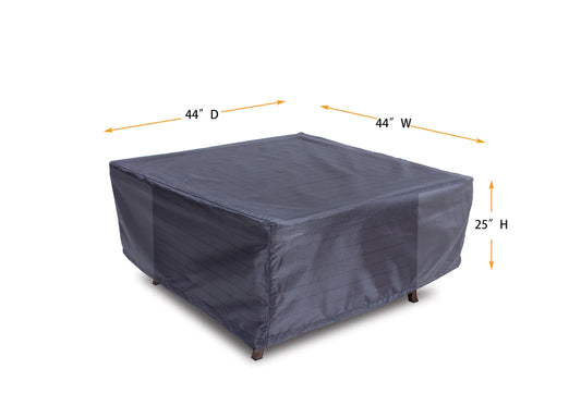 Shield - Fire Table Cover Square - 44" W x 44" D x 25" H Gold - COV-GT44