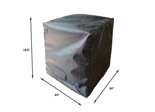 Shield - Accent table Cover - 25''L x 25''W x 18.5''H - Mercury - COV-MTA24