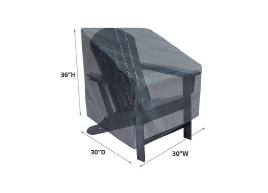 Shield - High Back Chair Cover - 30"Wx30"Dx36"H - Mercury - COV-M112